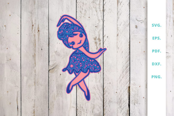 3D Cute Ballerina Out of Mandala V3: A Strategic Tool for Creative Projects and Branding