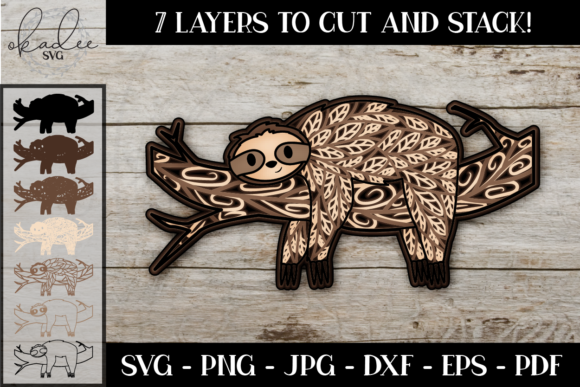 3D Mandala Sloth Paper Cut File: A Strategic Tool for Creative and Professional Use