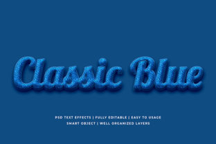 Classic Blue 3D Text Effect Mockup: A Powerful Tool for Creative Projects