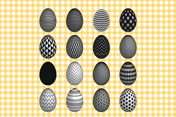 Easter Eggs Black White 3D Vector Bundle: A Professionalβs Guide to High-Quality Design Assets