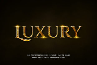 Golden Luxury 3D Text Effect Mockup: A Versatile Tool for Creative Design Projects