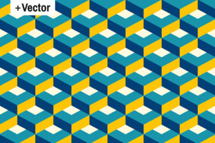 Retro 3D Flat Diamonds Pattern: A Timeless Design for Modern Applications