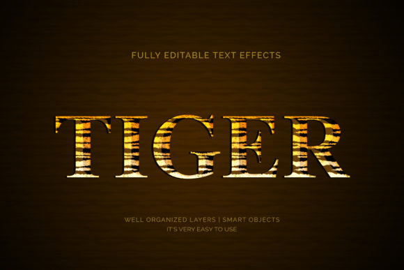 Tiger Editable 3D Text Style Effect: A Versatile Tool for Creative Design
