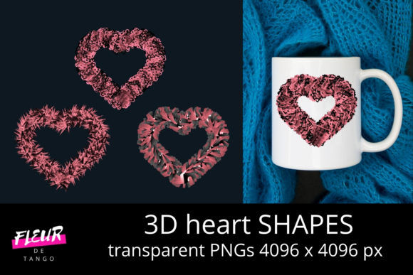 Unlocking Creativity with 3D Heart Shapes PNG Cliparts Vol.28: A Modern Design Essential