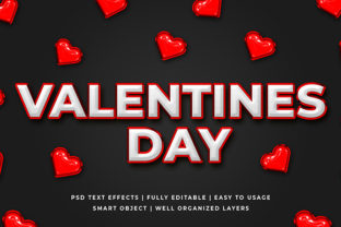 Valentines Day 3D Text Effect Mockup: A Versatile Design Asset for Creative Projects