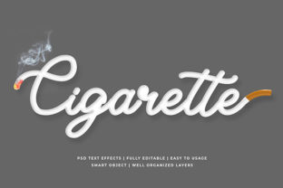 White Cigarette 3D Text Effect Mockup: A Versatile Tool for Modern Design Projects