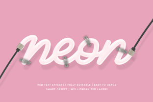 White Neon 3D Text Effect Mockup: A Powerful Tool for Creative Projects